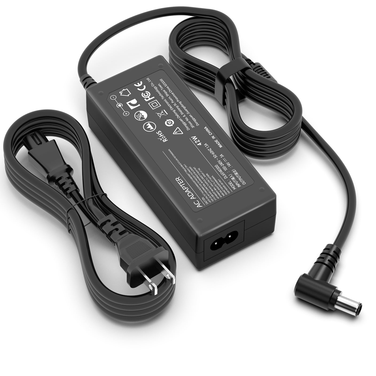 14V Power Cord for Samsung Monitor 15" 17" 18" 19" 20" 22" 23" 24" 27" 32", Samsung SyncMaster S22C300H, P2770, SA350, C24F390FHN, S27D360H, S27B350H, S27E390H, UN22F5000AF Monitor TV Power Supply