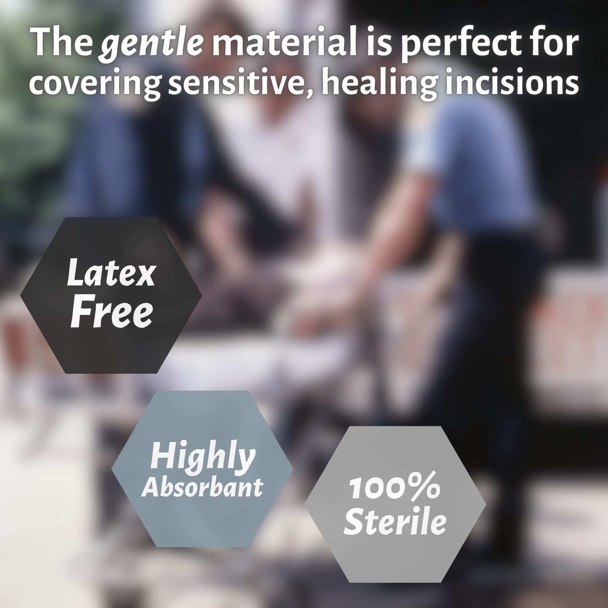 Vakly ABD Combine Abdominal Pads 5x9 Inches [20 Pack] High Absorbency Sterile Individually Wrapped 5''x9'' First Aid Non-Adherent Absorbent Post-Op Gauze - Heavy-Draining, Trauma Wound Dressing