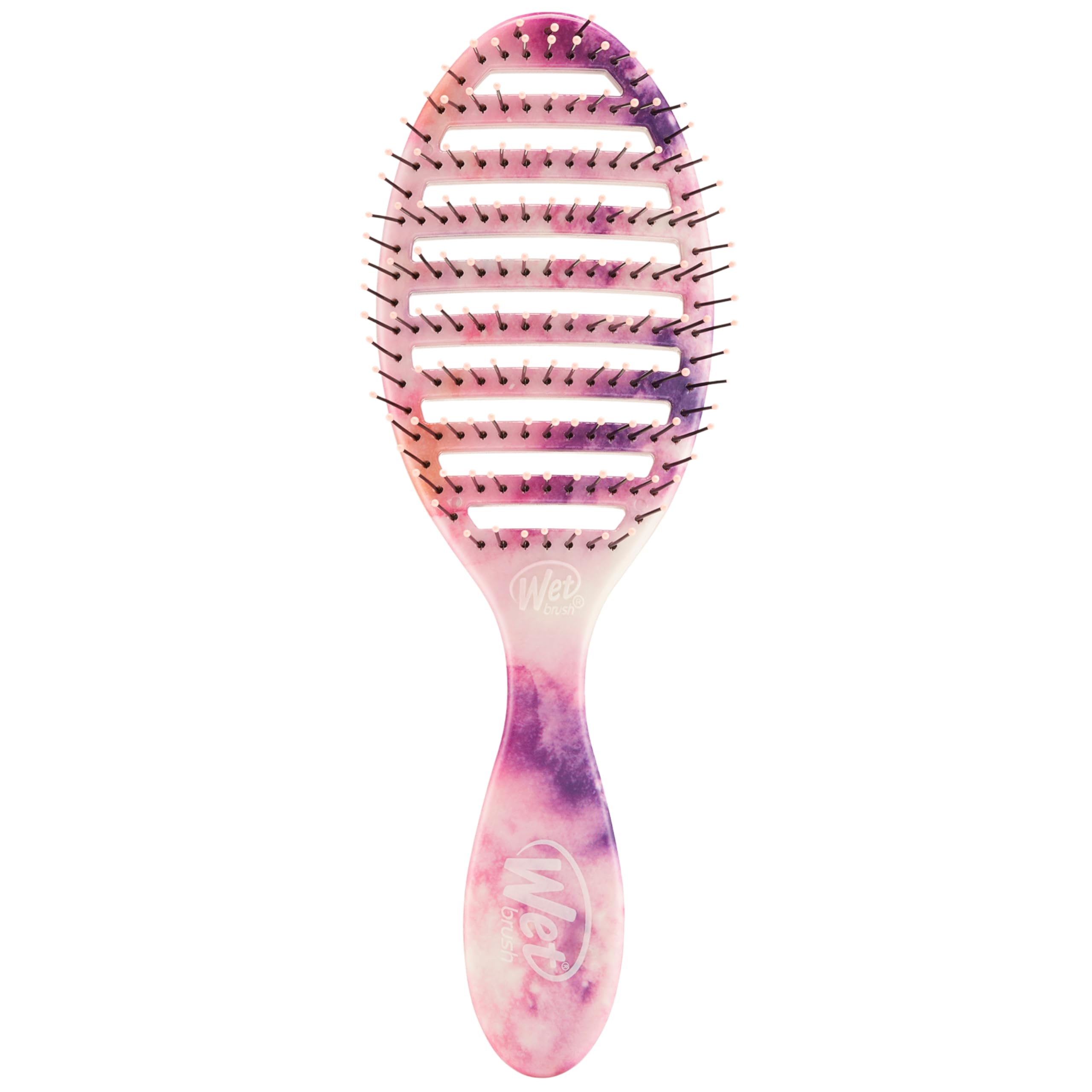 Wet Brush Speed Dry Haarbürste – Watermark (Color Wash) – belüftetes Design und ultraweiche HeatFlex Borsten sind föngeeignet mit ergonomischem Griff, entwirrt und bändigt widerspenstiges Haar – schmerzfrei