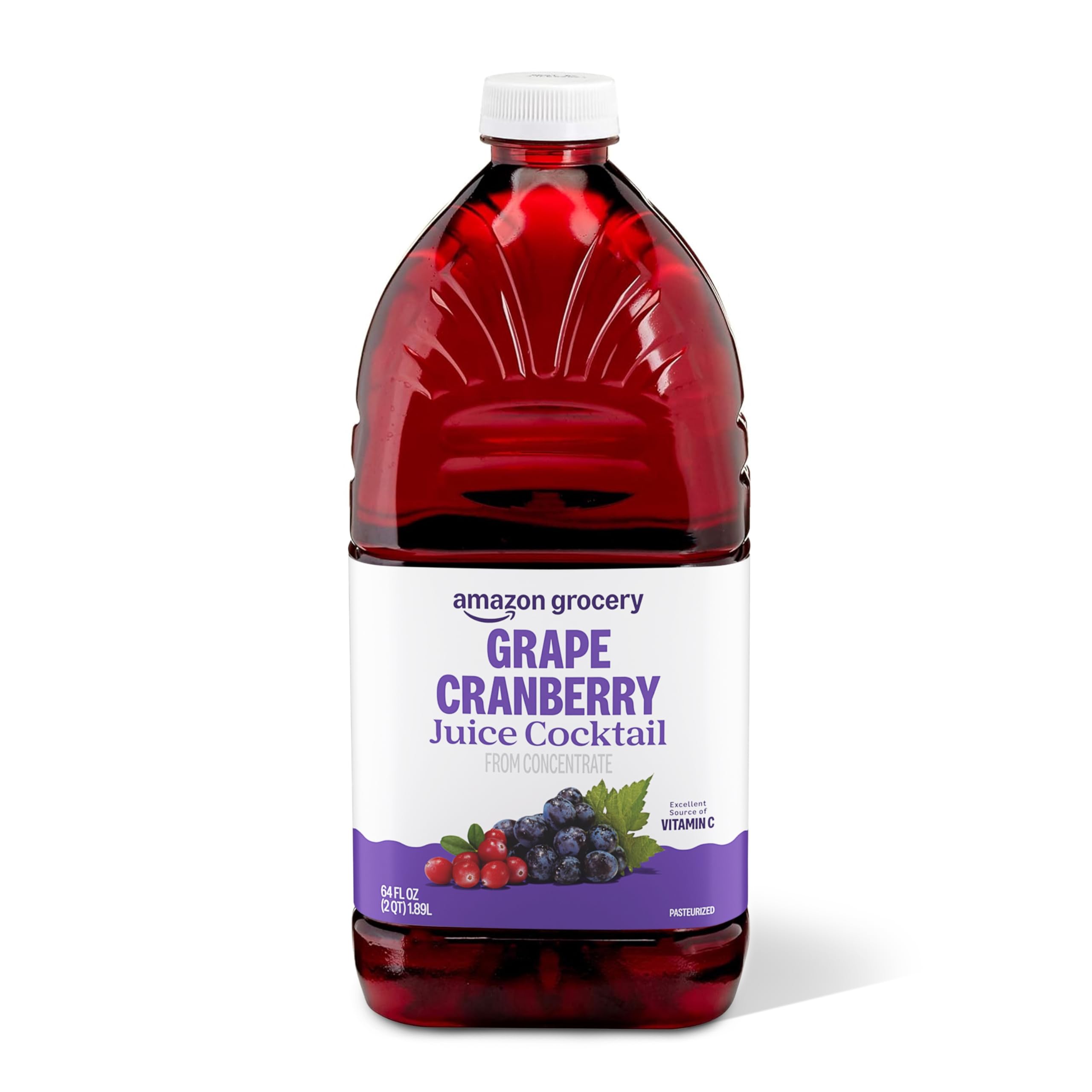 Grocery, Grape Cranberry Juice Cocktail, 64 Fl Oz (Previously Happy Belly, Packaging May Vary)