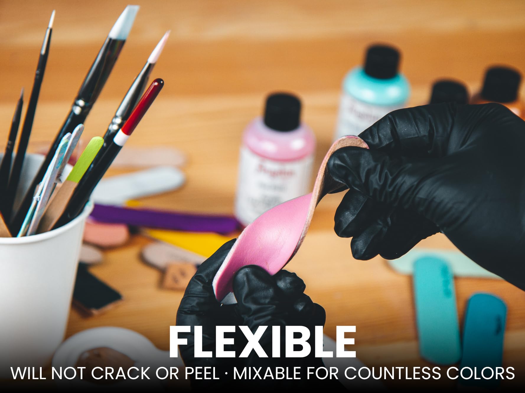 Angelus Acrylic Leather Paint For Shoes, Sneakers, Leather, Canvas, Furniture, and More - 1 Fl Oz, Black