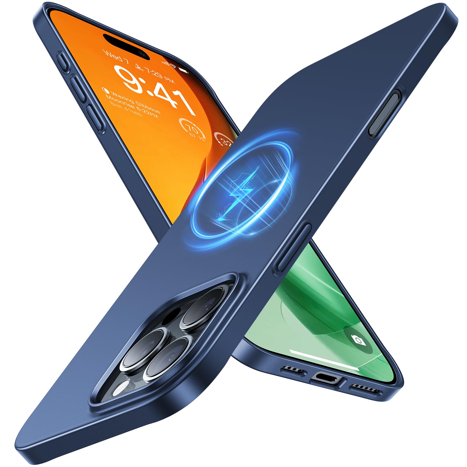 TORRAS Magnetic Slim-Fit for iPhone 16 Pro Max Case, Ultra-Thin 16 ProMax Phone Case Compatible with MagSafe, Light Anti-Scratch Matte Hard PC Bayer 6.9 inch OriginFit, Black