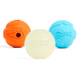 Chuckit! Fetch Medley Dog Ball Dog Toys, Medium (2.5 Inch) Pack of 3, for Medium Breeds, Includes Whistler, Max Glow and Rebounce Balls