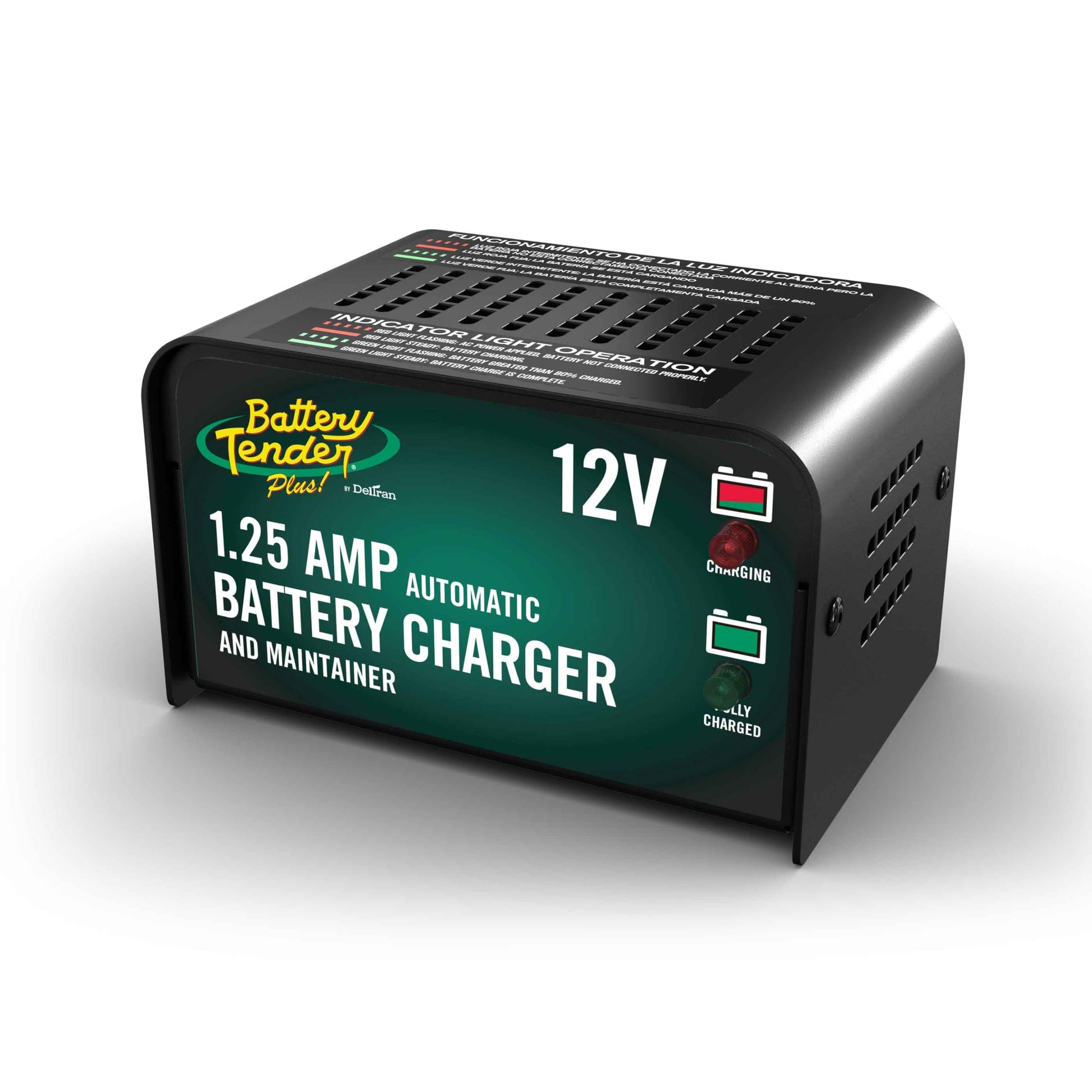 Battery Tender Plus 12V 1.25 AMP Car & Motorcycle Battery Charger and Maintainer, Float Charge for Automotive, and ATVs - Smarter Than a Trickle Charger