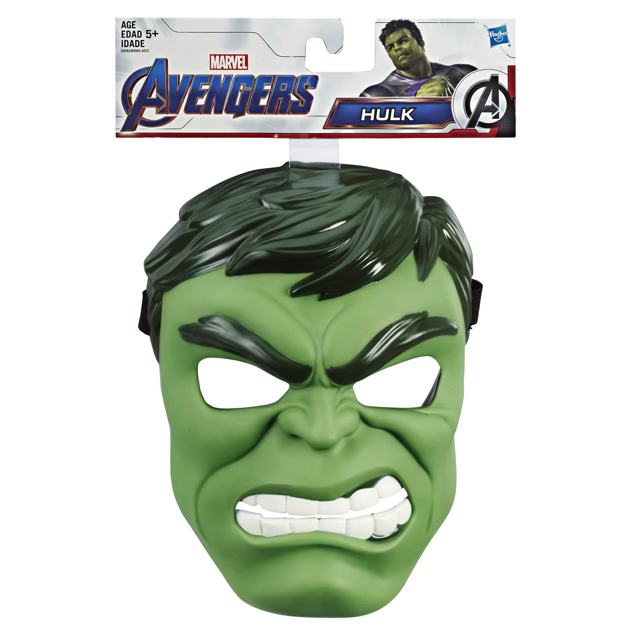 Marvel Hulk Hero Mask Toys, Classic Design, Inspired By Avengers Endgame, For Kids Ages 5 and Up