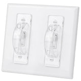 Bates- Light Switch Guard Cover, 6 Pack, Clear, Toggle Switch Cover, Light Switch Blocker, Light Switch Cover Child Proof Light Switch Cover Guard, Lightswitch Cover, Toggle Switch Guard