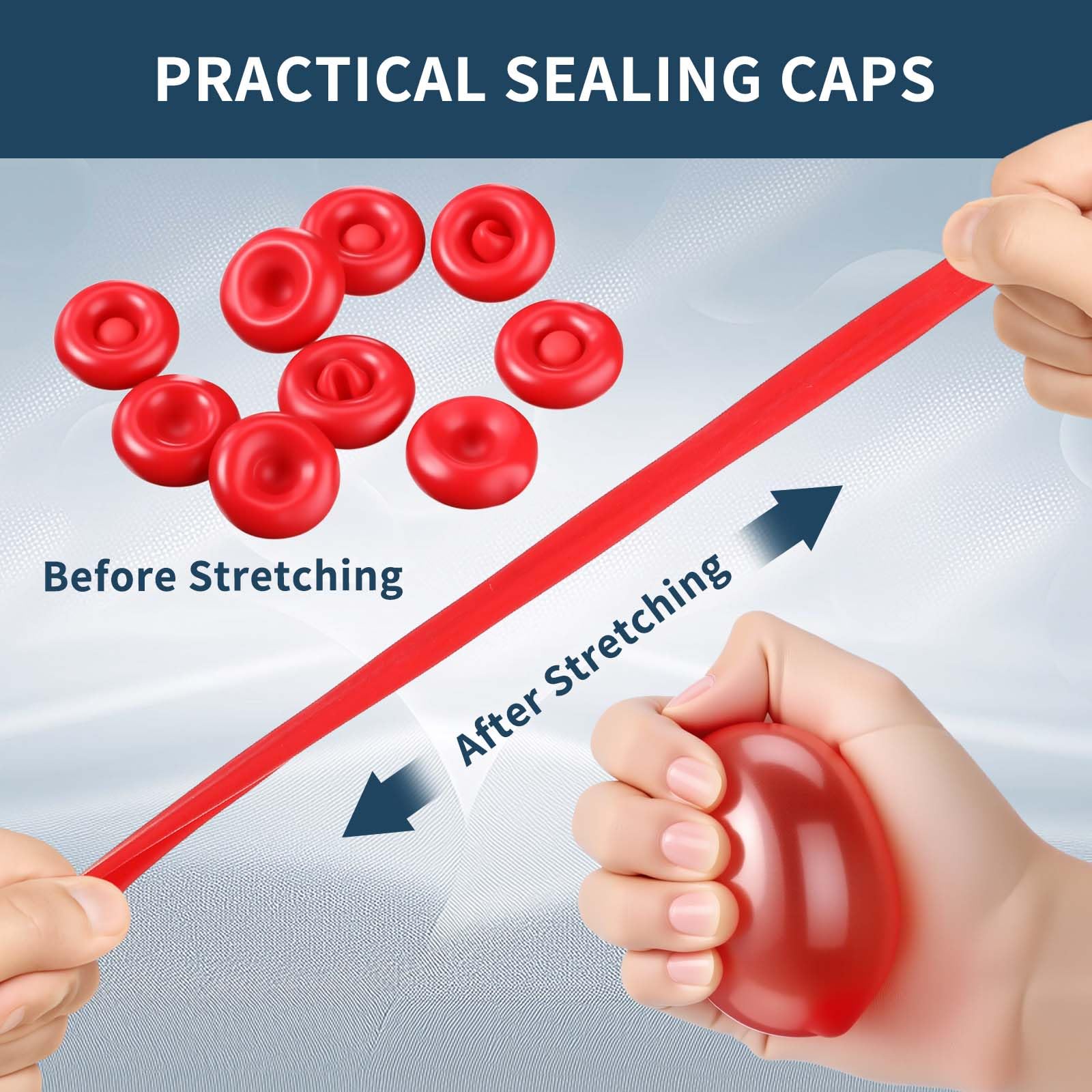 Zonon 35 Pieces Caulk Cap Caulk Saver Finishing Tool Tube Covers Tube Caps for Sealing and Preserving, Red