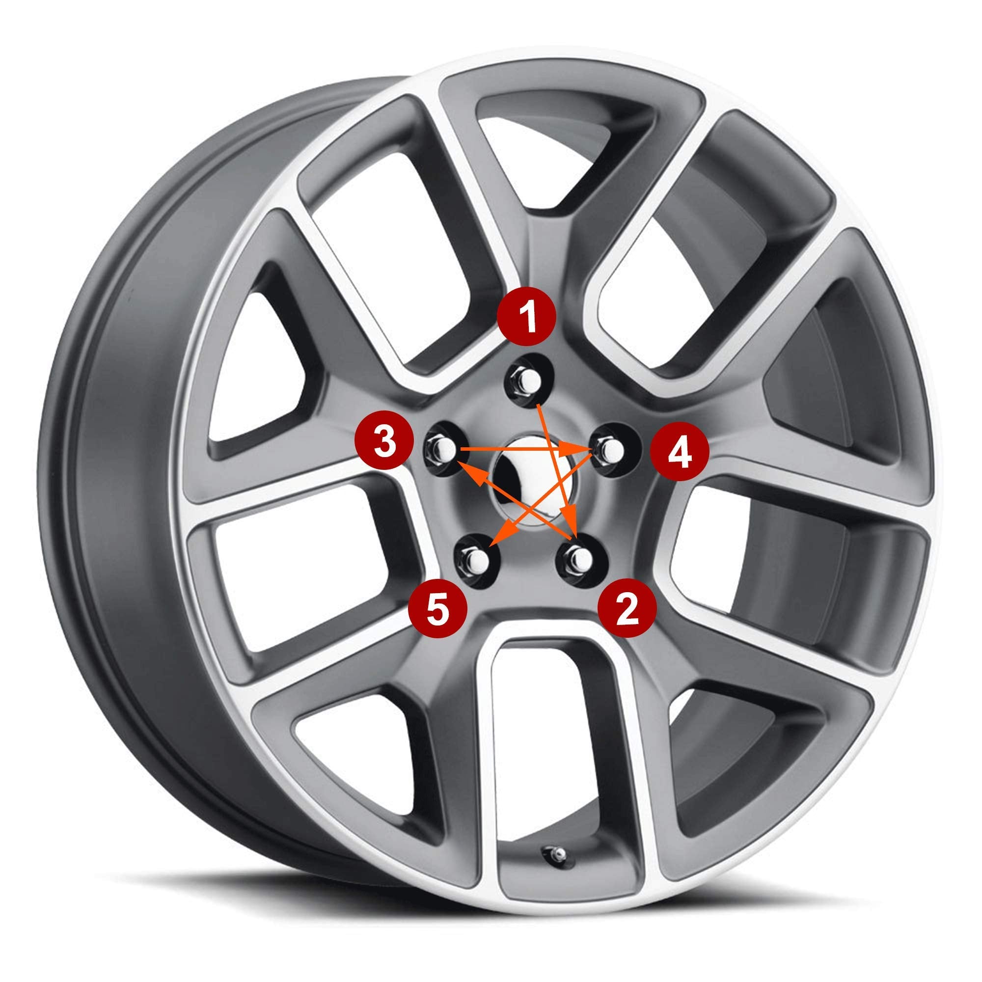 12x1.5 Wheel Lug Nuts, 20PCS Chrome 12mmx1.5 Closed End Bulge Acorn Lug Nut, Cone Seat, 19mm Hex Aftermarket Wheels