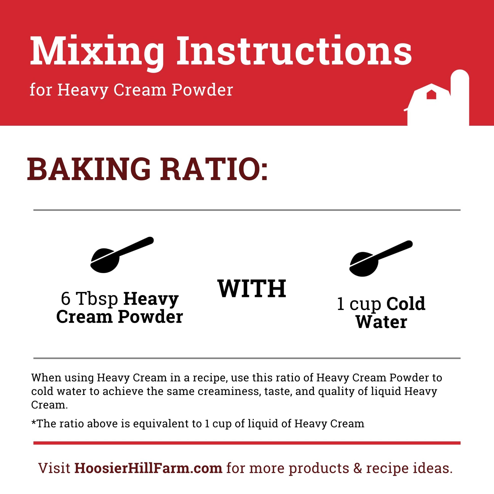 Hoosier Hill Farm Heavy Cream Powder, 1LB (Pack of 1)