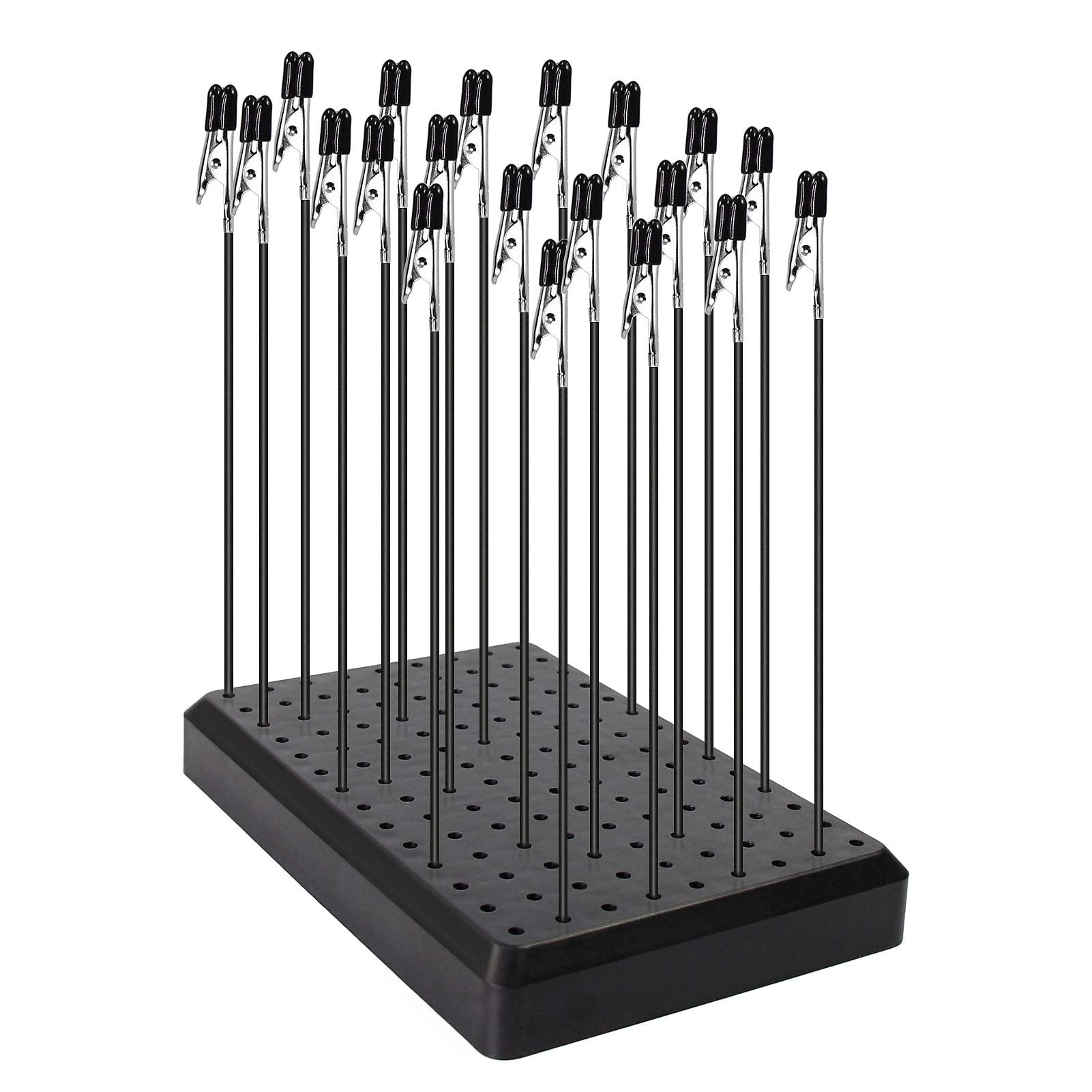 GJJC09B 1PC Painting Stand Base and 20PCS Alligator Clip Stick Set Modeling Tools for Airbrush Hobby Model Parts New