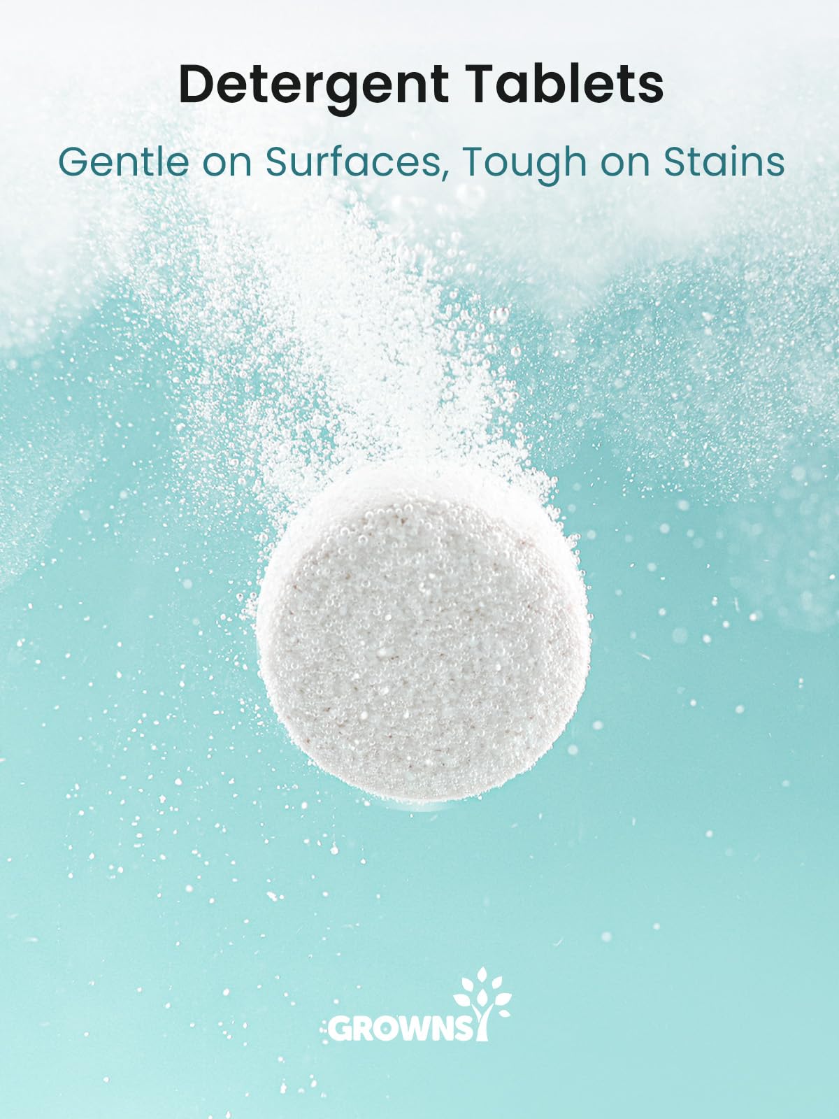 GROWNSY Detergent Washing Tablets 130 PCS for Momcozy, Baby Brezza Bottle Washer, Compatible with All Brands Baby Bottle Washers