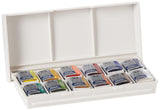 Winsor & Newton Cotman Watercolor Paint Set, Sketchers' Pocket Set, 12 Half Pan w/ Brush