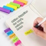 30 Pads 0.5x1.8 Sticky Notes Flags Tabs Page Markers 6 Bright Color Sticky Index Tabs Page Flags 80 Sheet/Pad