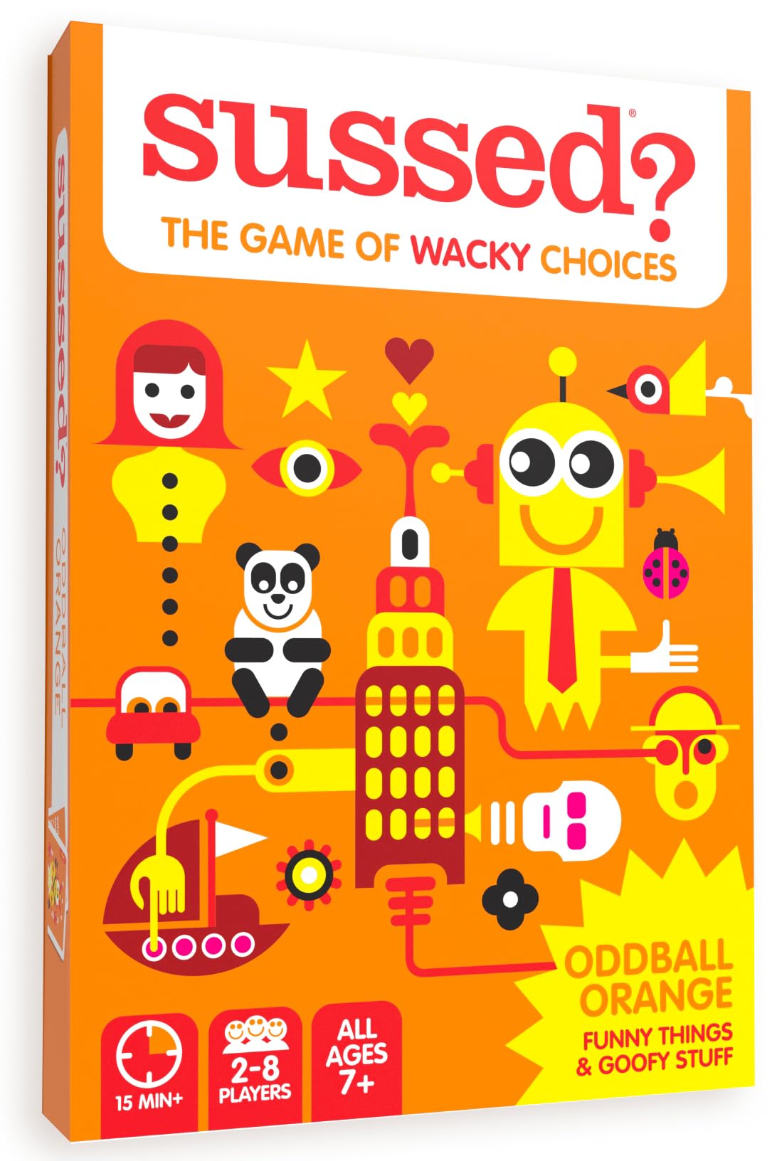 SUSSED The Wacky ‘What Would I Do?’ Card Game - Stocking Stuffer for Teens, Boys, Girls - Social Fun for Kids Ages 10+ & Adults - Great Conversation Starter - Cool Blue Deck