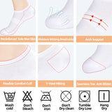 inhees 8 Pairs Ankle Socks Women's Thin Athletic Running No Show Low Cut Short Socks