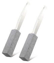 2 Pack Toilet Cleaner Hard Water Build up Remover with Ergonomic Handle, Toilet Bowl Stain Ring Remover, Pumice Cleaning Stone with Handle for Kitchen/Bathroom/Pool/Household Cleaning