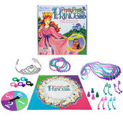Pretty, Pretty, Princess with 1990's Artwork by Winning Moves Games USA, a Delightful Jewelry Dress-Up Game for 2-4 Players, Ages 5 and Up (1222)
