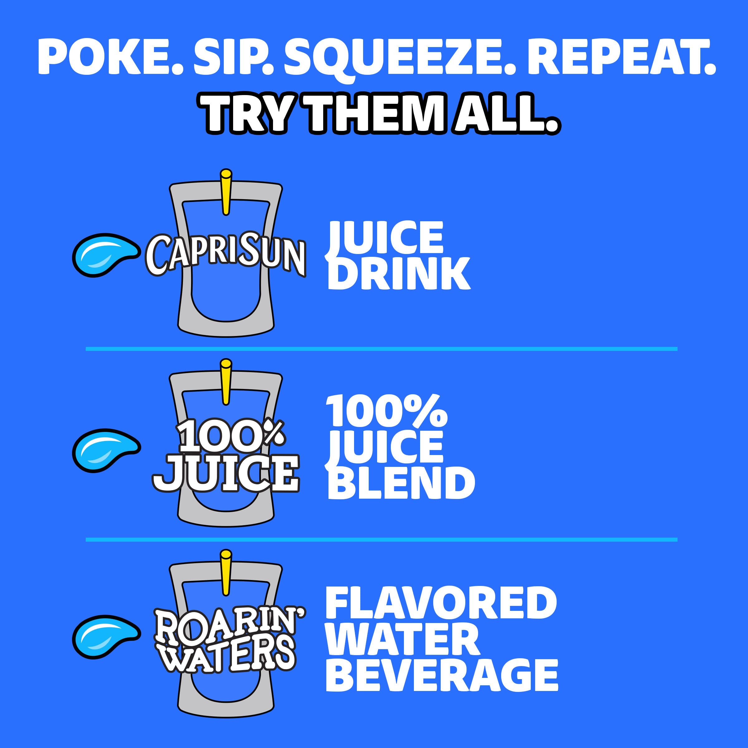 Capri Sun Pacific Cooler Mixed Fruit Flavored Juice Drink Blend, 10 ct Box, 6 fl oz Pouches