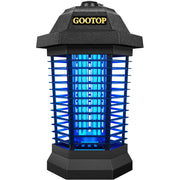 GOOTOP Bug Zapper Outdoor, Mosquito Zapper, 3 Prong Plug in Electric Fly Zapper, Mosquito Killer, Fly Traps, Flying Insects Zapper Indoor Outdoor 90-130V, 4200V, ABS Plastic Outer (Black)