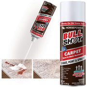 Bull Shot Carpet Spot & Stain Remover by Horsepower, AS-SEEN-ON-TV, Made In USA, Just Point & Spray, Stain-Lifting Foam-Action, Pet Stains & Odors, Coffee, Soda, Wine, Grease, New & Old Stains & More