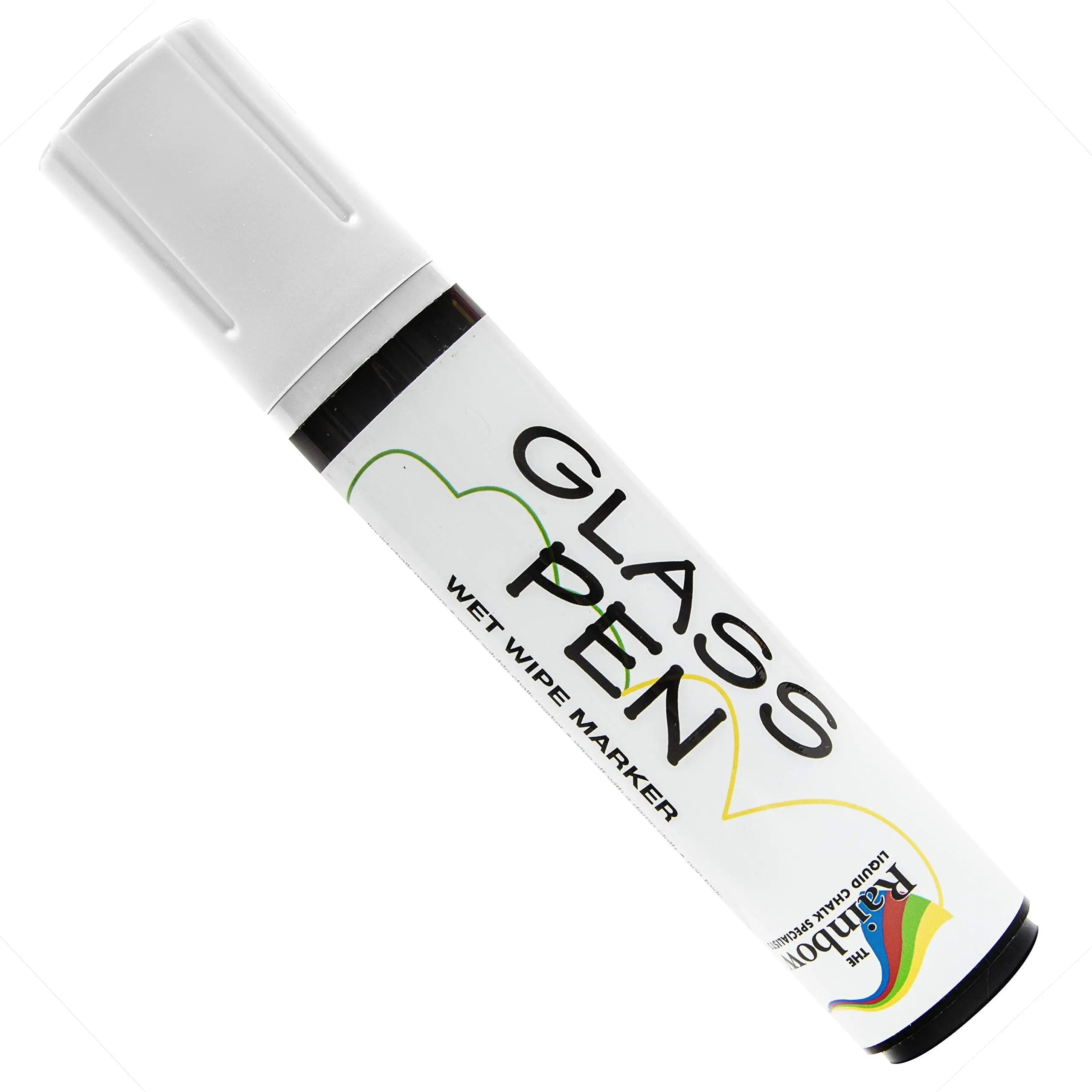 Glass Pen Window Marker: Liquid Chalk Pens for Glass, Whiteboard Markers with Washable Paint - Graduation, Car Windows, Mirror Pen, Storefront, Wedding, Parade, Party & Holiday (White, Jumbo Tip)