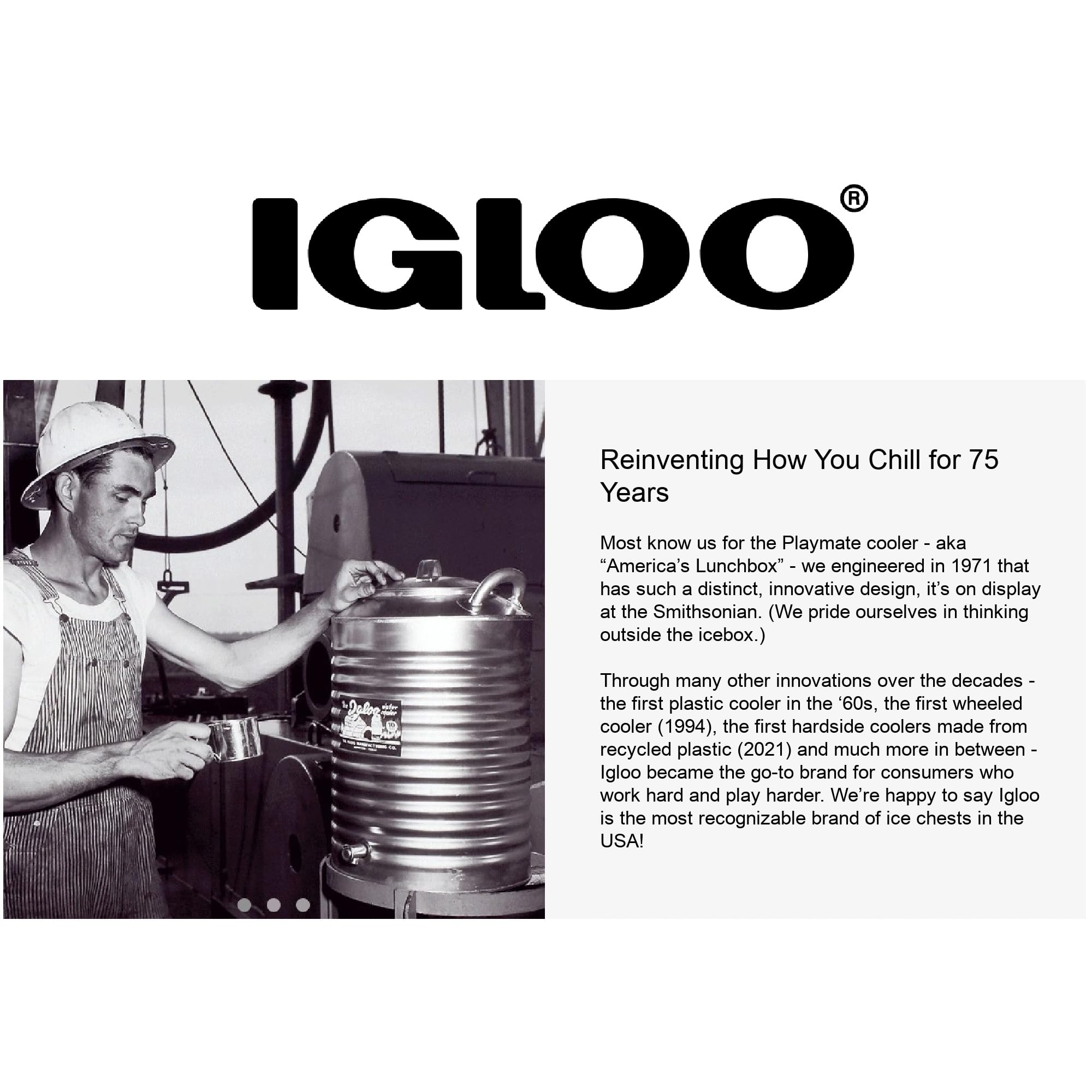 Igloo Cooler Plastic Parts Kit - Made in The USA - 2 Latches, 3 Hinges, Latch Post & Screws