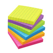 6 Pads Lined Sticky Notes 3x3 Sticky Notes with Lines Self-Stick Note Pads 6 Bright Multi Colors,100 Sheet/Pad