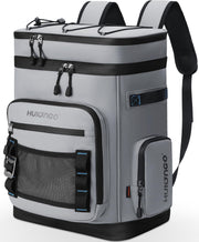 Hulongo Large Waterproof Insulated Cooler Backpack for Men & Women, Leak Proof Cooler Backpack for Camping, Beach, Fishing, Picnic, Travel, Outdoor, 30L, 48Cans
