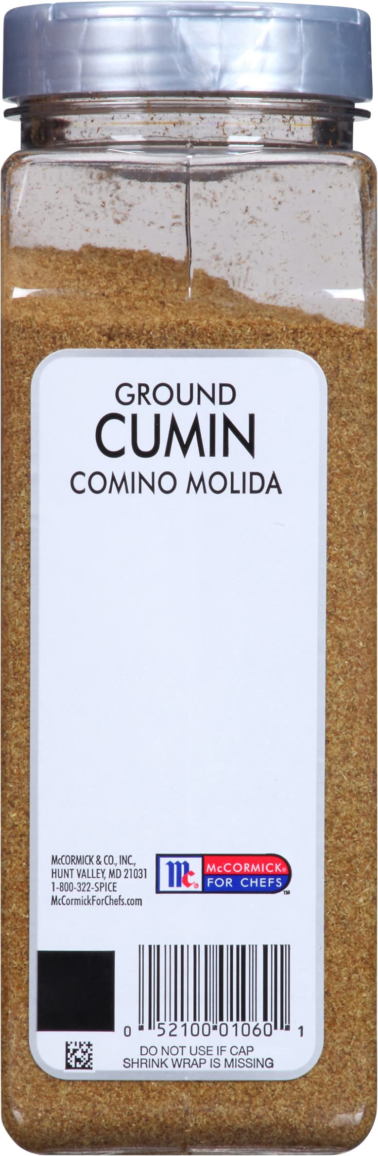 McCormick Culinary Ground Cumin, 14 oz - One 14 Ounce Container of Cumin Powder to Add Flavor to Middle Eastern, Mexican, Asian, and Mediterranean Dishes