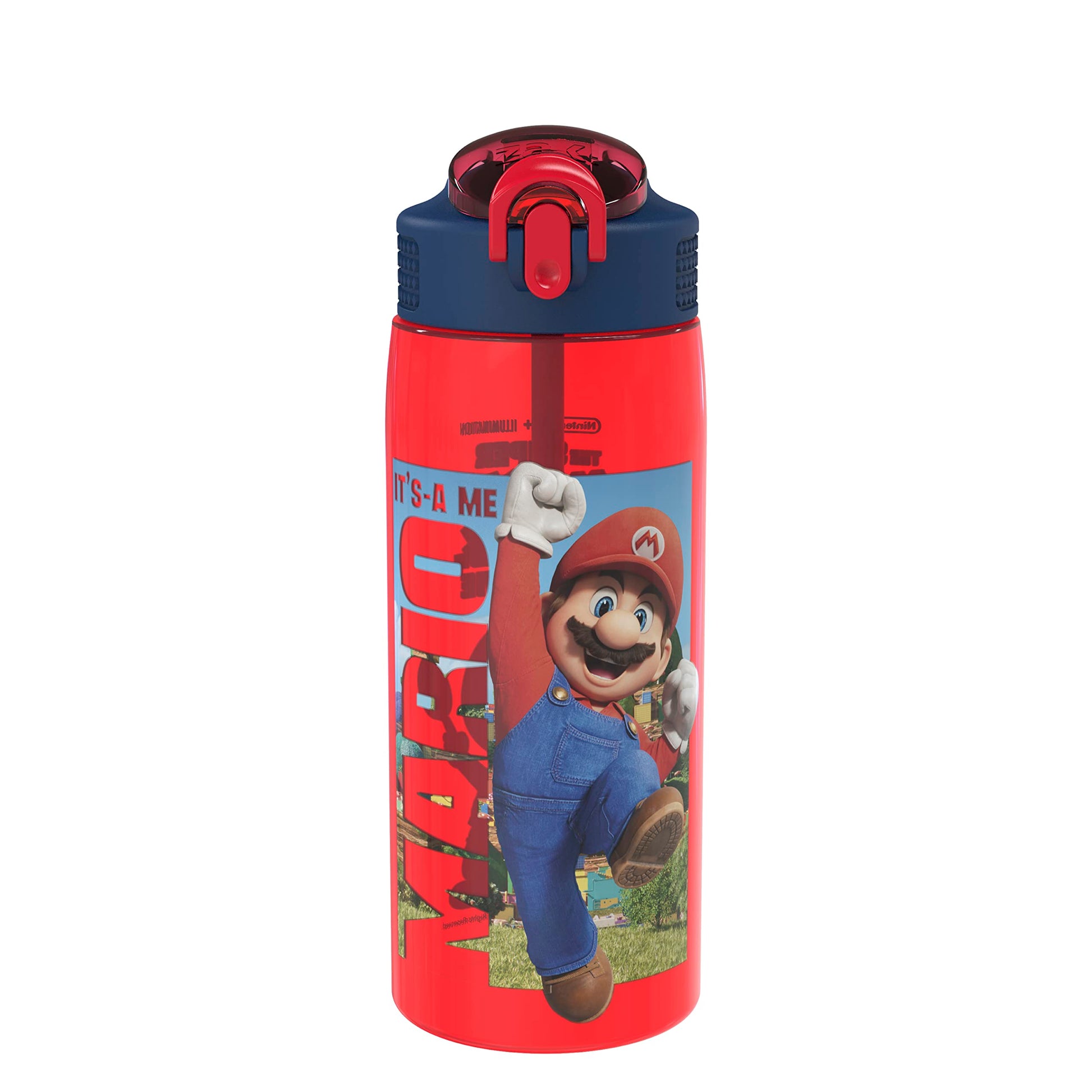 Zak Designs Paw Patrol Kids Spout Cover and Built-in Carrying Loop Made of Plastic, Leak-Proof Water Bottle Design (Rocky, Rubble & Chase, 16 oz, BPA-Free)