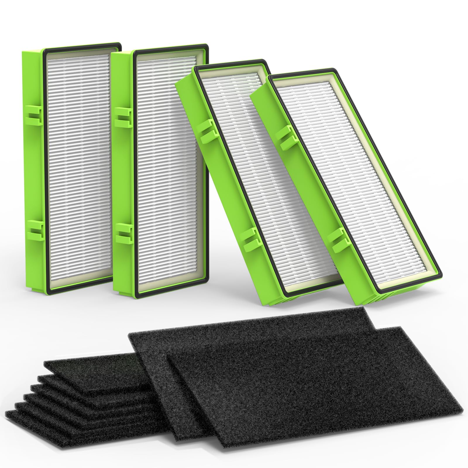 Colorfullife 4 True HEPA + 8 Vorfilter Aer1 Filterersatz Kompatibel mit Holmes AER1 Luftreinigern, Ersatzteile # HAPF30AT, HAPF300AH-U4R, HAP242-NUC
