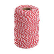 Tenn Well Red and White Twine, 656 Feet 200m Cotton Bakers Twine Ribbon for Baking, Butchers, Crafts, Gift Wrapping, Christmas Holiday Decorations