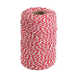 Tenn Well Red and White Twine, 656 Feet 200m Cotton Bakers Twine Ribbon for Baking, Butchers, Crafts, Gift Wrapping, Christmas Holiday Decorations