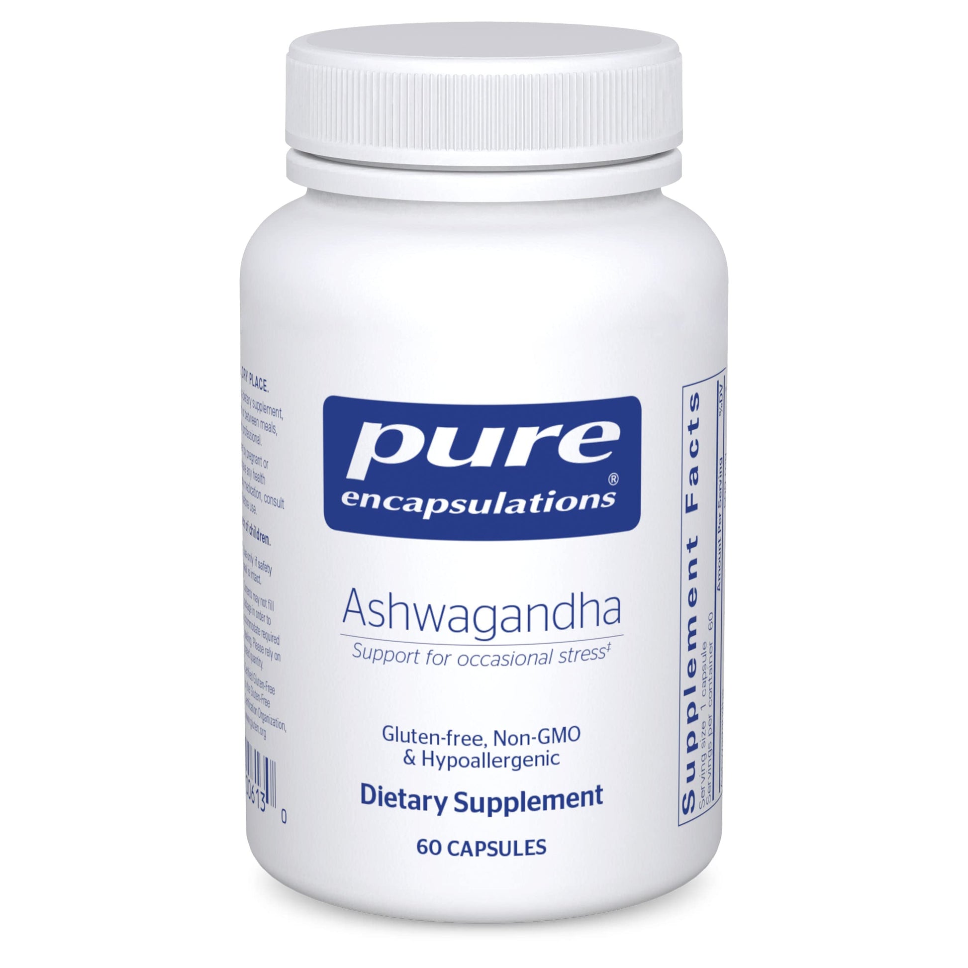 Pure Encapsulations Ashwagandha - 500 mg Ashwagandha Extract - Metabolism & Stress Support - Immune Support - GMO Free & Vegan - 120 Capsules
