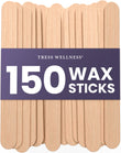 Tress Wellness - Waxing Sticks for Hair Removal - Premium Splinter-Free Wooden Sticks for Waxing, Wax Stick for Body and Face Waxing,150 Wax Sticks