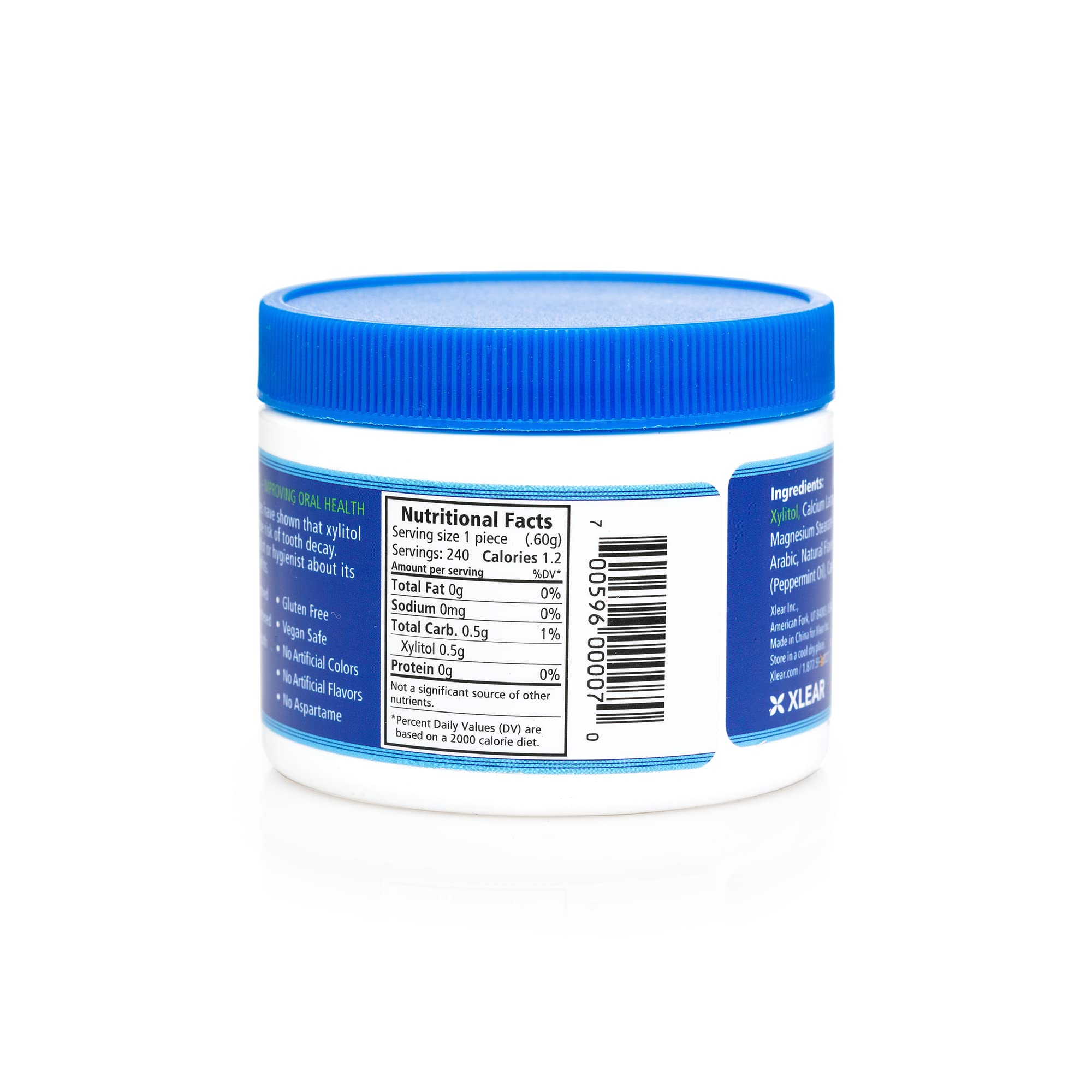 Spry Xylitol Peppermint Sugar Free Candy - Promote Oral Health, Increase Saliva Production, Stop Bad Breath, Non-GMO, Gluten-Free, 240 Count (Pack of 1)