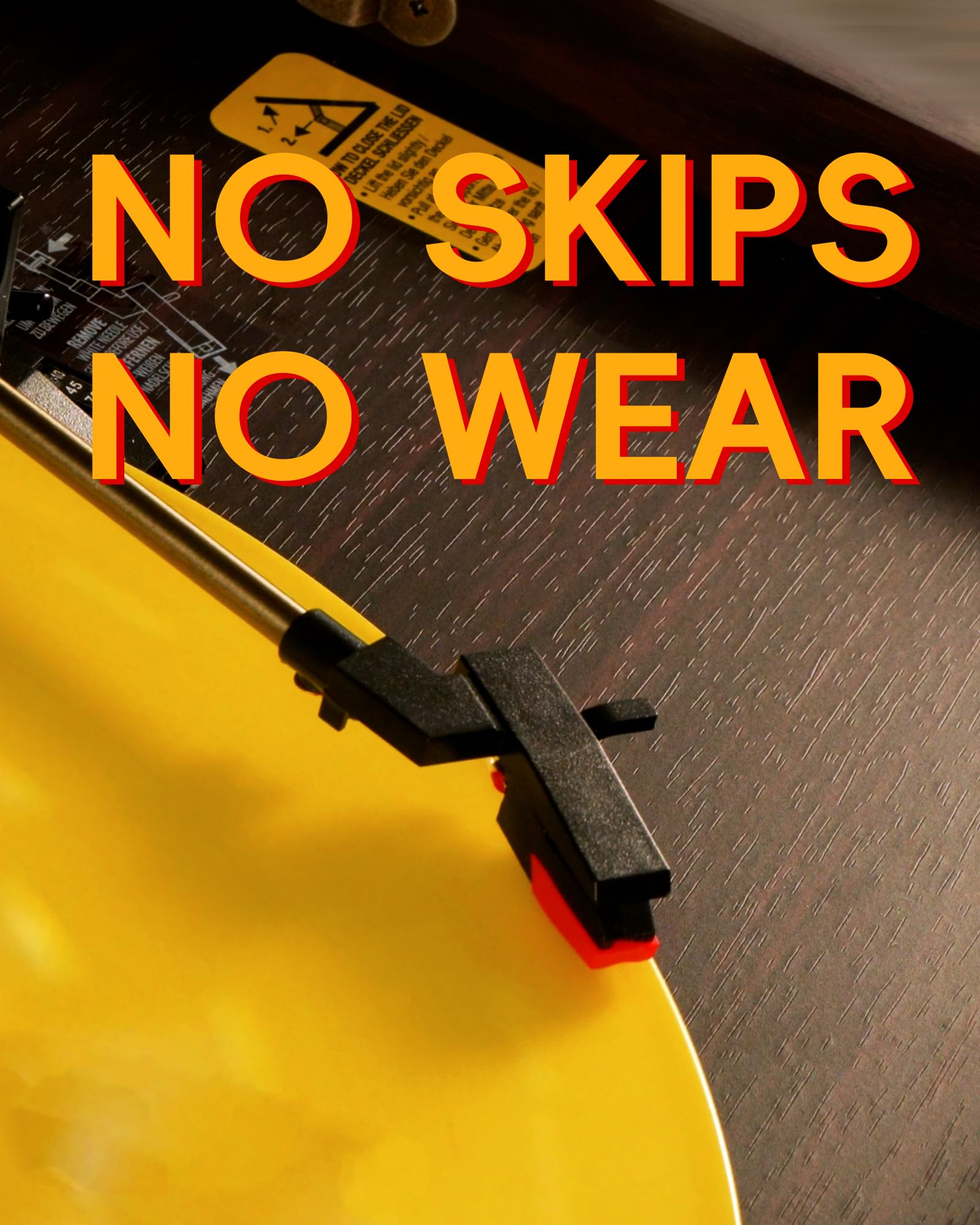 4 Pack Record Player Needles Replacement Compatible with Crosley, Victrola & More Turntable, Premium Ruby Stylus with Clear Storage Box, Phonograph Cartridge Needle for Vinyl Records Accessories