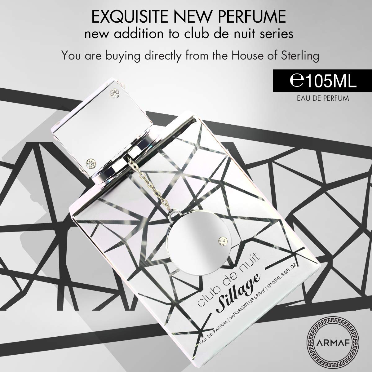 Armaf Club De Nuit Sillage For Unisex Eau de Parfum Spray, 3.6 Ounce