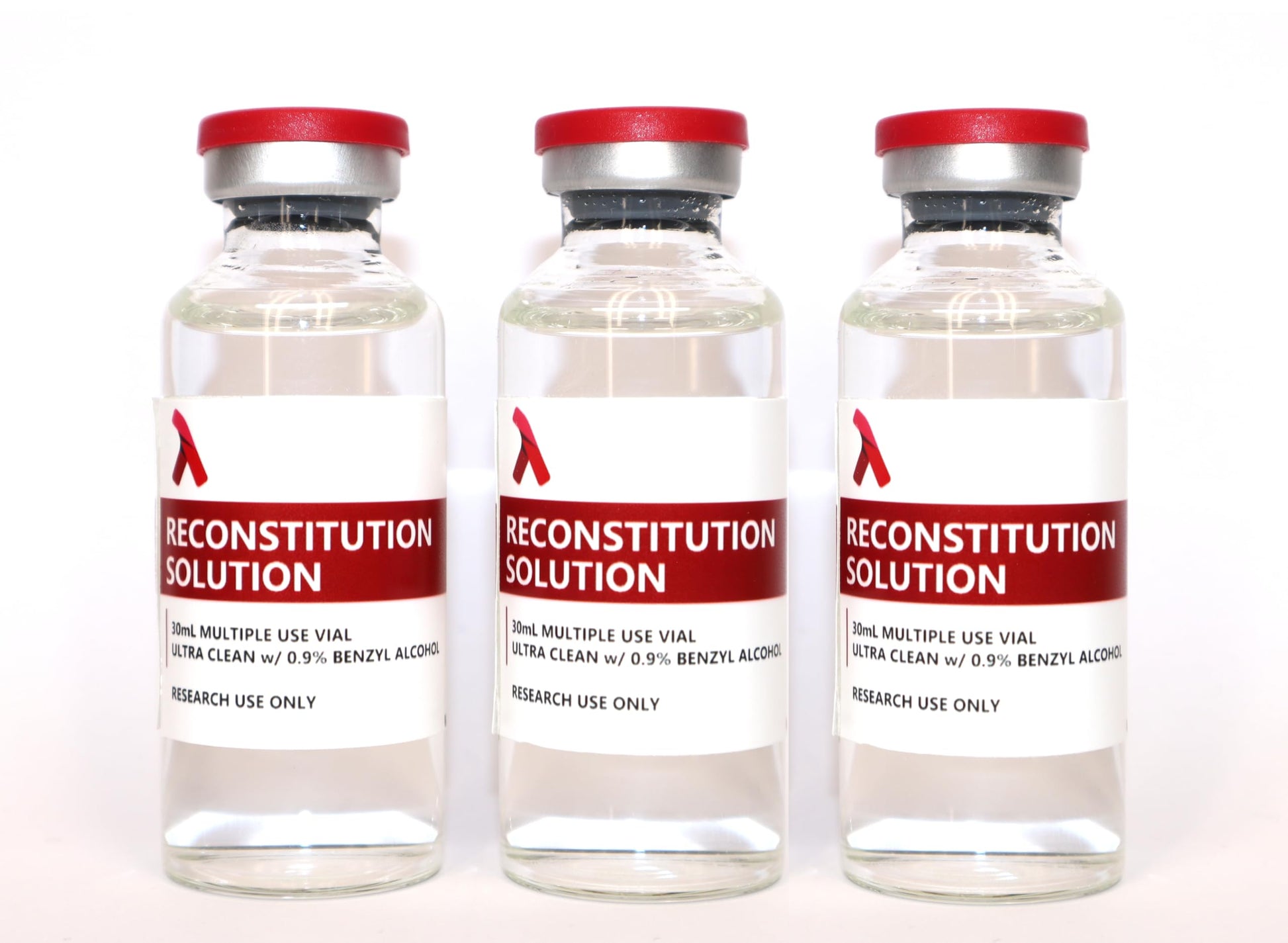 Reconstitution Solution - 3-Pack 30ml - in Premium Glass Vials | Made in USA