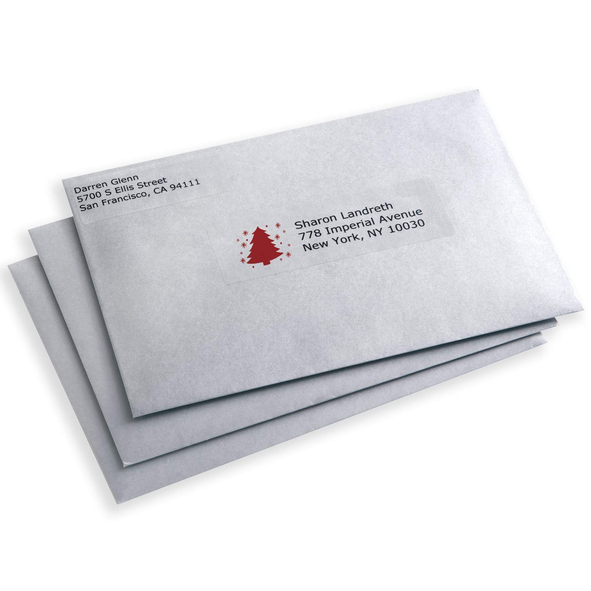 Avery Printable Address Labels with Sure Feed, 1" x 2-5/8", Glossy Clear, 300 Blank Mailing Labels for Laser and Inkjet Printers (6521)
