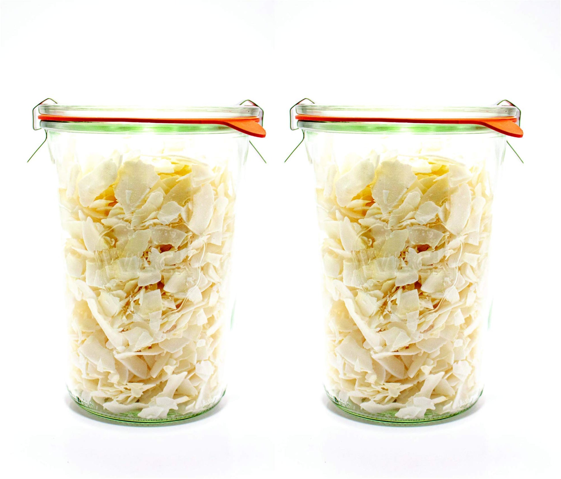 Weck Canning Jars 743 - Weck Mold Jars made of Transparent Glass - Eco-Friendly Canning Jar - Storage for Food with Air Tight Seal and Lid - 3/4 Liter Tall Jars Set - Set of 2 Jars