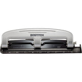 Bostitch Office inPRESS 12 Reduced Effort Three-Hole Punch, Silver/Black (2101)