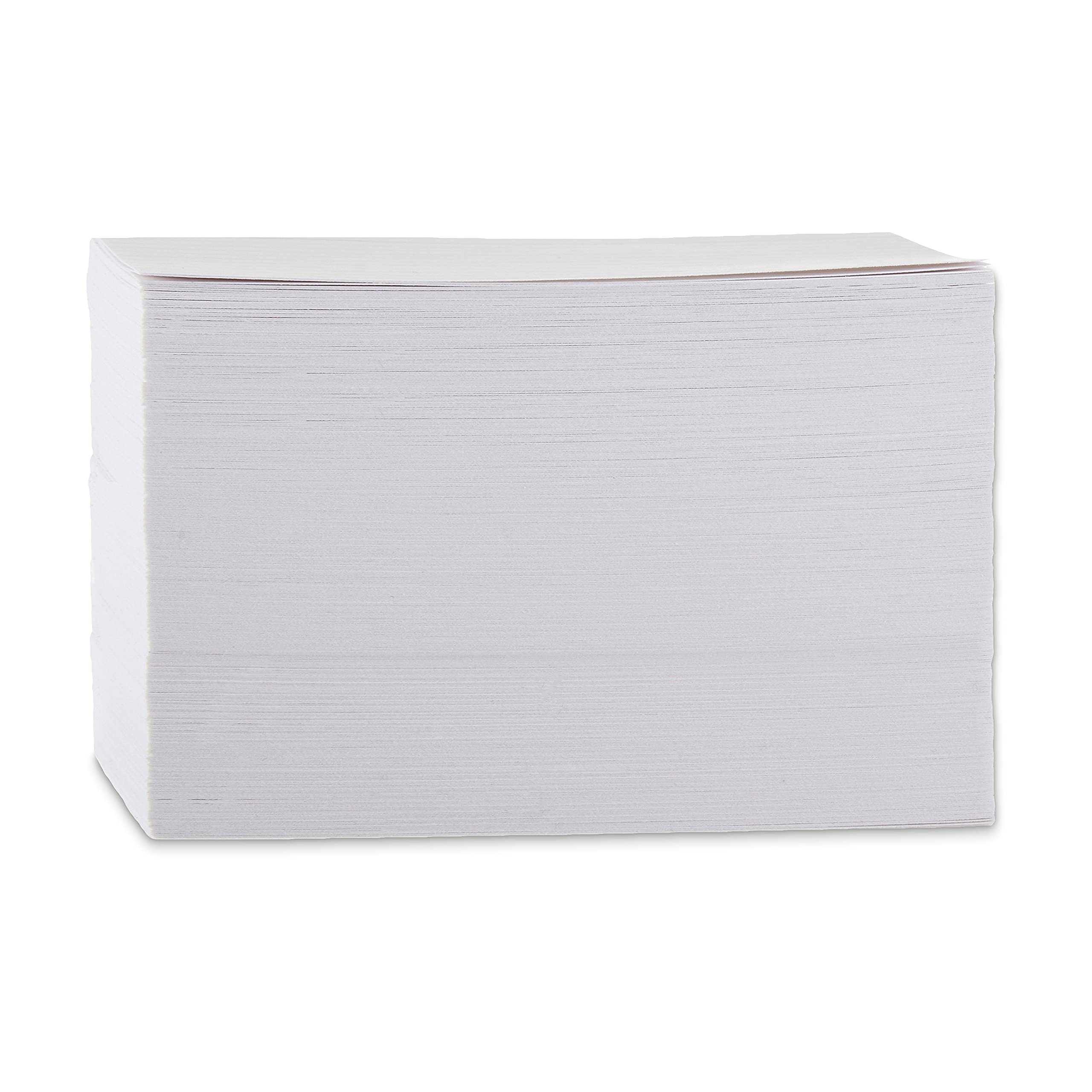 Amazon Basics Ruled Lined Index Note Cards, 500 Count, 5 Pack of 100, White, 5 in x 8 in