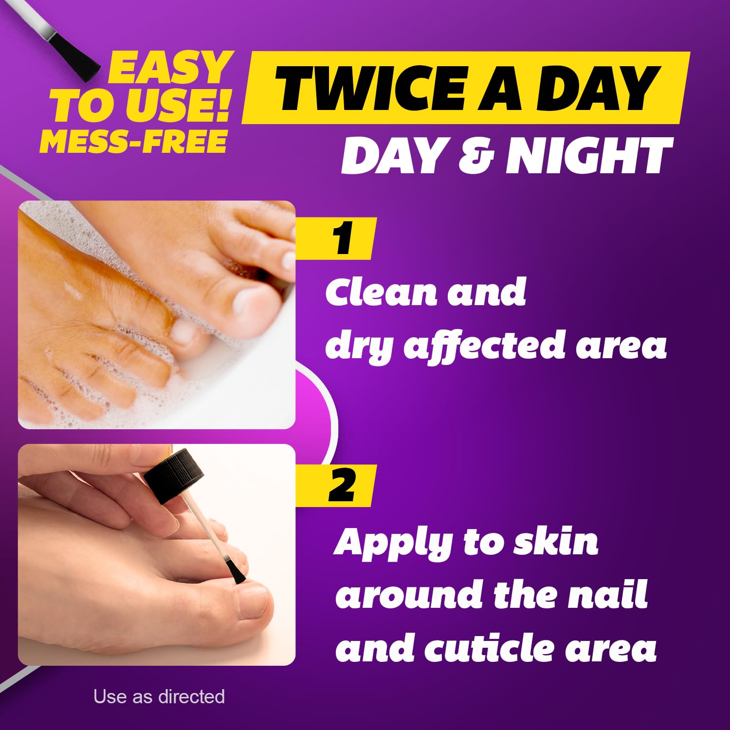 SILKA Max Strength Antifungal Liquid for Toenail Health with Brush Applicator, Results in 1 Week, Nail Fungus Treatment for Damaged Toenails, Athlete's Foot Treatment, Tolnaftate 1% 0.45 Fl Oz