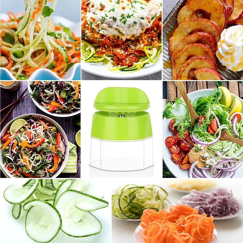 Spiralizer for Veggies, 4 in 1 Zoodles Zucchini Noodle Maker, Zucchini Spiralizer for Veggies Noodles
