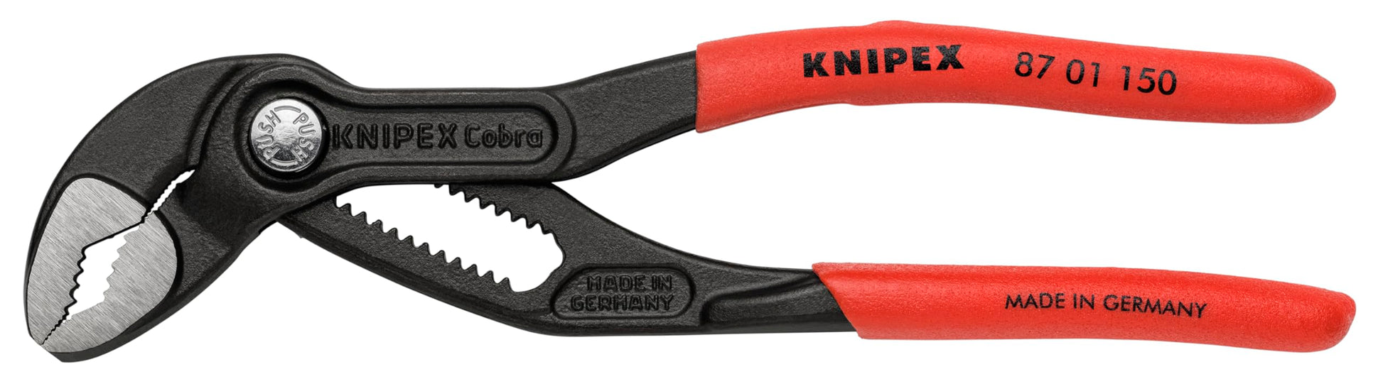 KNIPEX Tools - Cobra Water Pump Pliers (8701250), Red,10-Inch