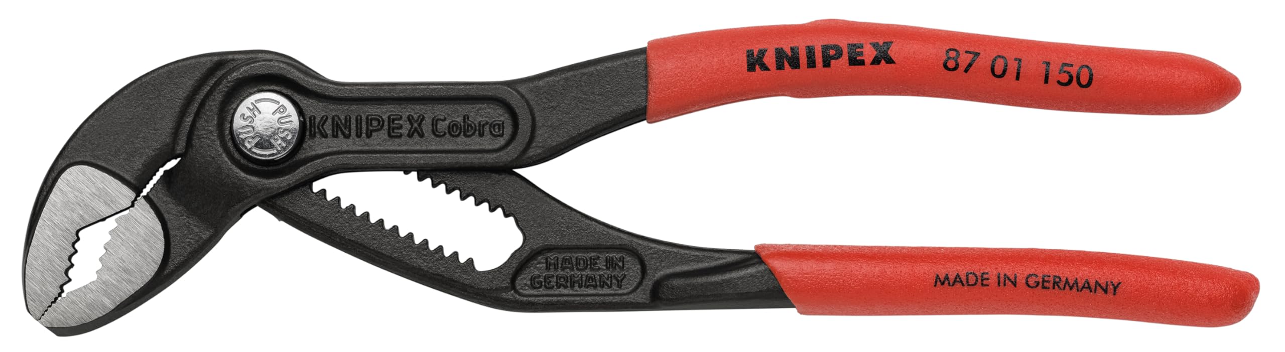 KNIPEX Tools - Cobra Water Pump Pliers (8701250), Red,10-Inch