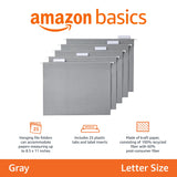 Amazon Basics Hanging Folders, Pack of 25, Letter Size, Assorted Jewel-tone Colors