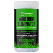 "Nature's Pure Edge,Yard Odor Eliminator. Perfect For Artificial Grass, Patio, Kennel, and Lawn. Instantly Removes Stool and Urine Odor. Long Lasting. Kid and Pet Safe.