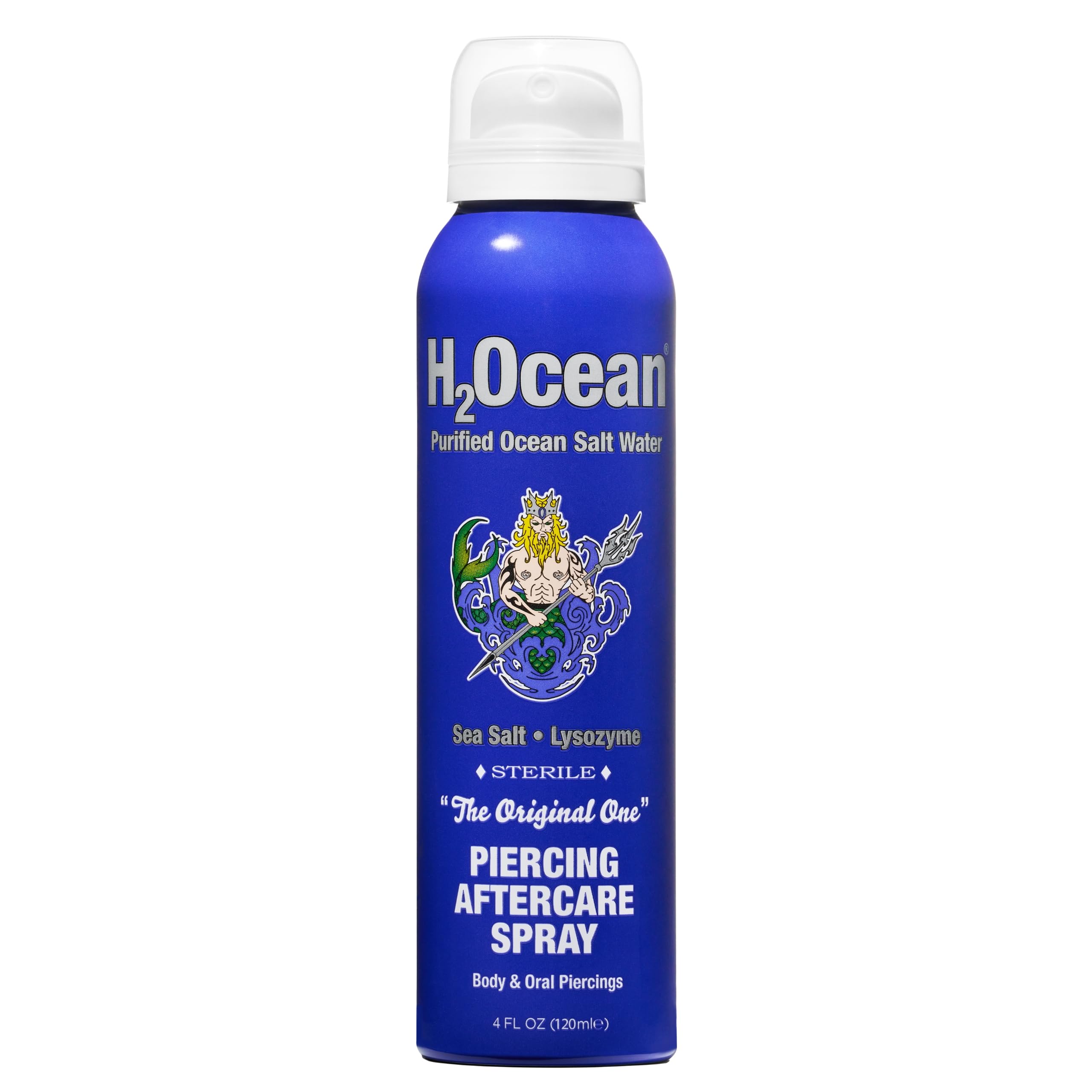 H2Ocean Piercing Aftercare Spray and Keloid Bump Removal– Sea Salt Spray for Body and Facial Piercings – Ear, Nose, Navel, Oral & Body Piercing Cleaner, Aftercare Solution for New Piercings– 4oz